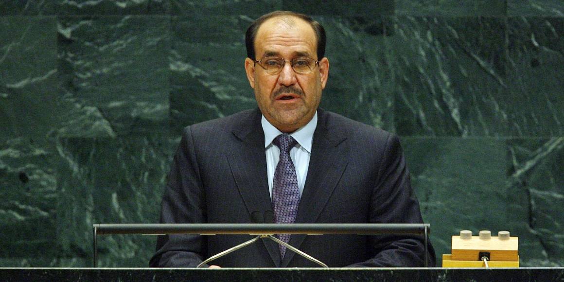 Tidligere statsminister i Irak Nuri al-Maliki taler for FNs generalforsamling. Foto: UN Photo/Marco Castro