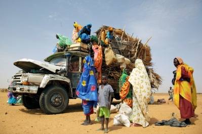 Internt fordrevne flyktninger i Sudan. Bilde: UN Photo/Oliver Chassot